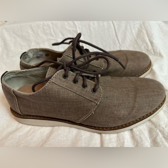 Toms Preston Toffee Coated Line brown rounded toe Shoe Size Men 8.5 SKU10011587 - Picture 2 of 10